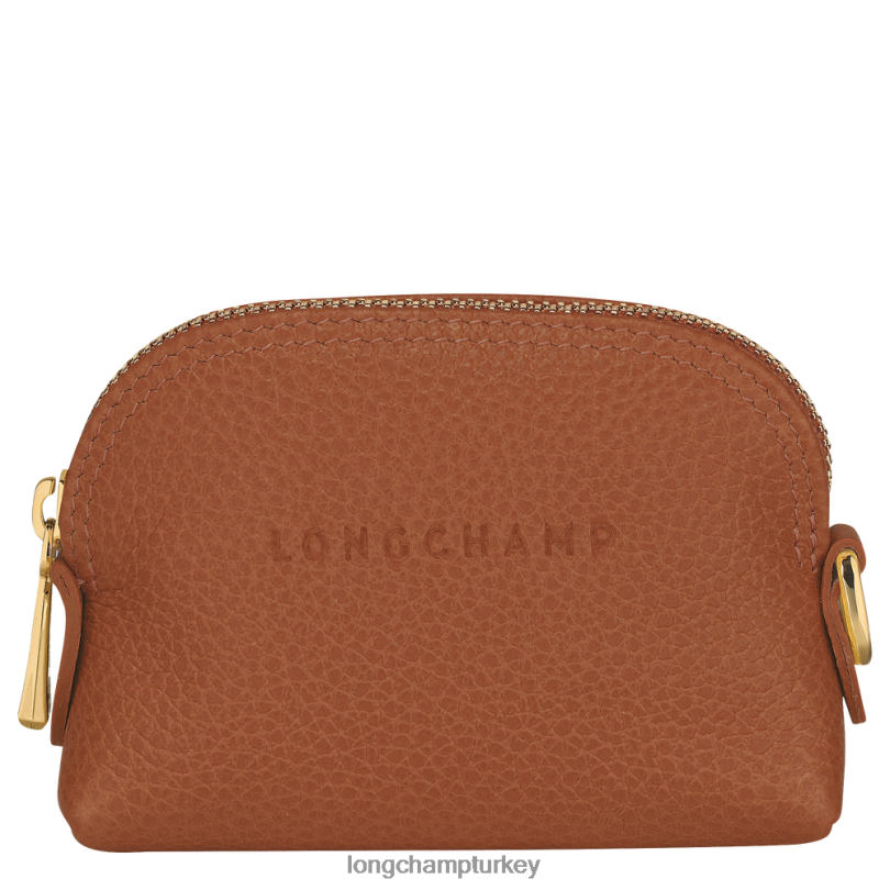 Longchamp deri ürünleri karamel kadınlar le foulonne bozuk para cüzdanı NJPBL526