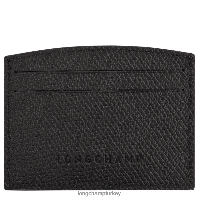 Longchamp deri ürünleri siyah kadınlar Roseau'nun kart sahibi NJPBL636