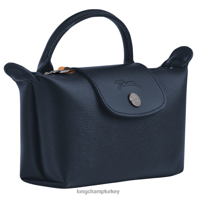 Longchamp deri ürünleri Donanma kadınlar le pliage city saplı kese NJPBL680