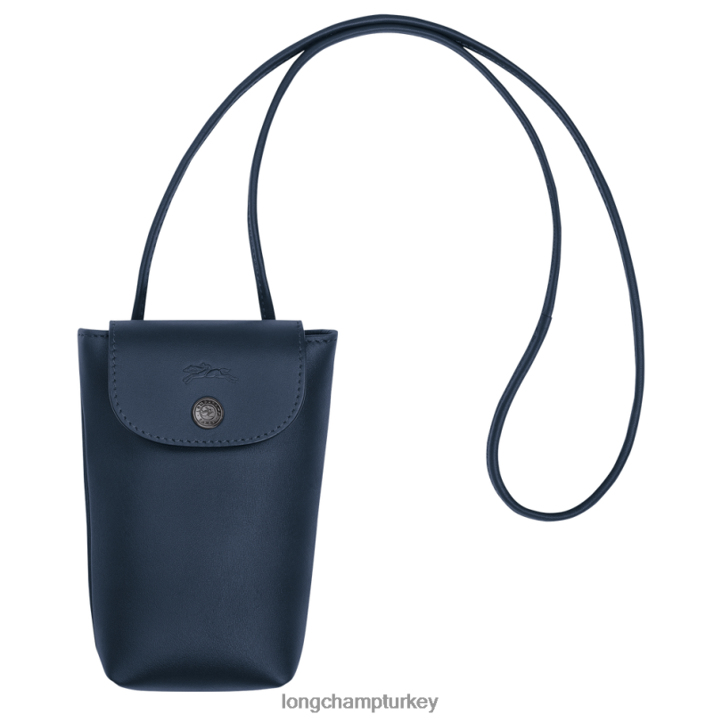 Longchamp deri ürünleri Donanma kadınlar le pliage xtra deri dantelli telefon kılıfı NJPBL720
