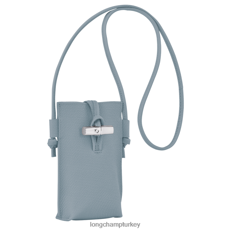 Longchamp deri ürünleri bulut mavisi kadınlar dantelli roseau telefon kılıfı NJPBL687