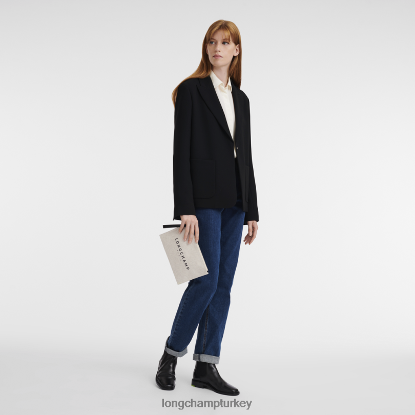 Longchamp deri ürünleri ekru kadınlar gül kese NJPBL681