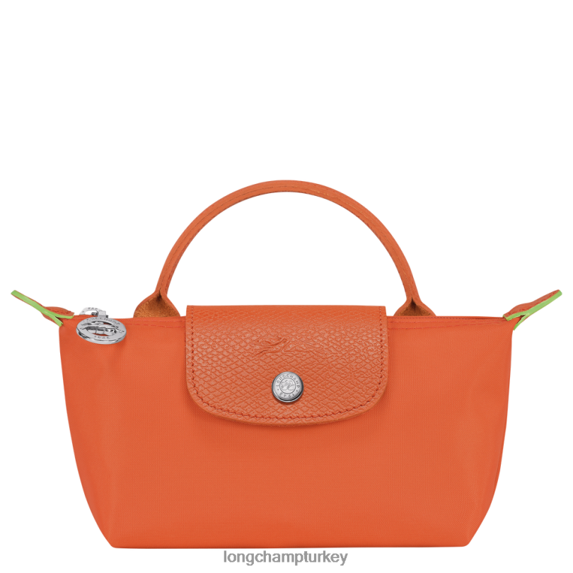 Longchamp deri ürünleri karot kadınlar le pliage yeşil saplı kese NJPBL674