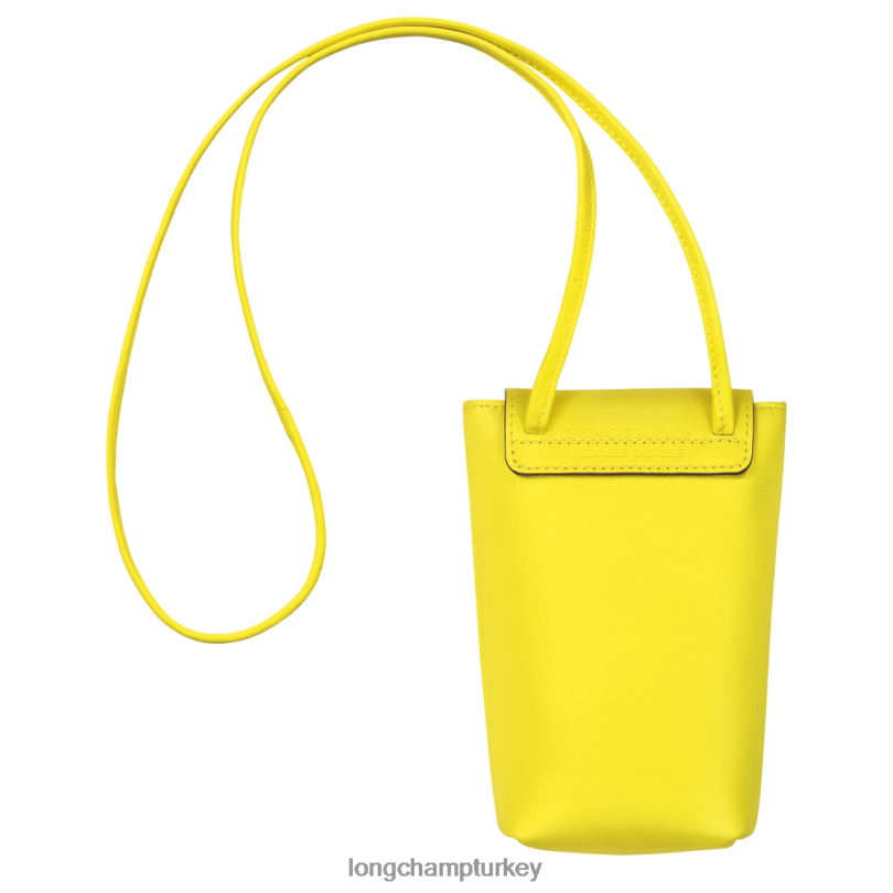 Longchamp deri ürünleri limon kadınlar le pliage xtra deri dantelli telefon kılıfı NJPBL719
