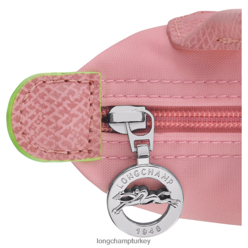 Longchamp deri ürünleri petal pembe kadınlar le pliage yeşil saplı kese NJPBL675
