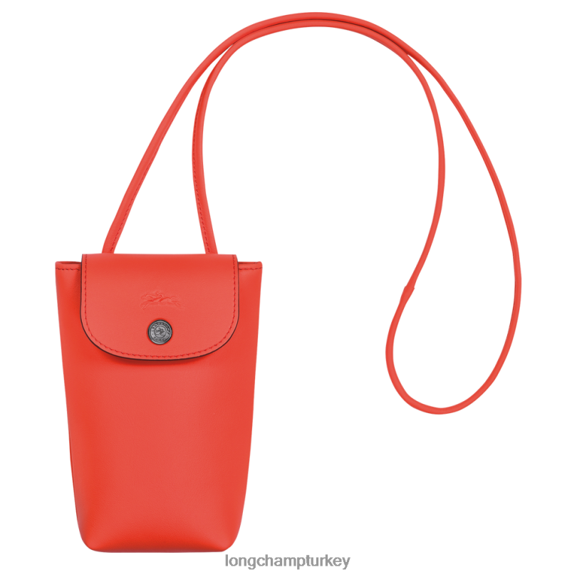 Longchamp deri ürünleri turuncu kadınlar le pliage xtra deri dantelli telefon kılıfı NJPBL718