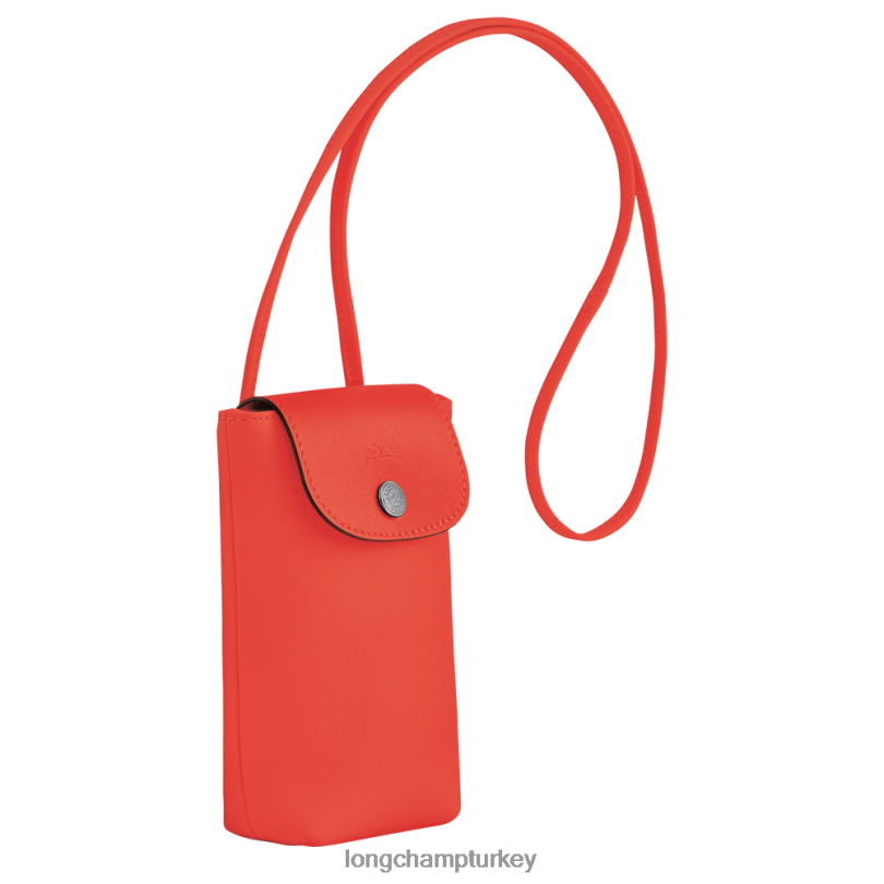 Longchamp deri ürünleri turuncu kadınlar le pliage xtra deri dantelli telefon kılıfı NJPBL718