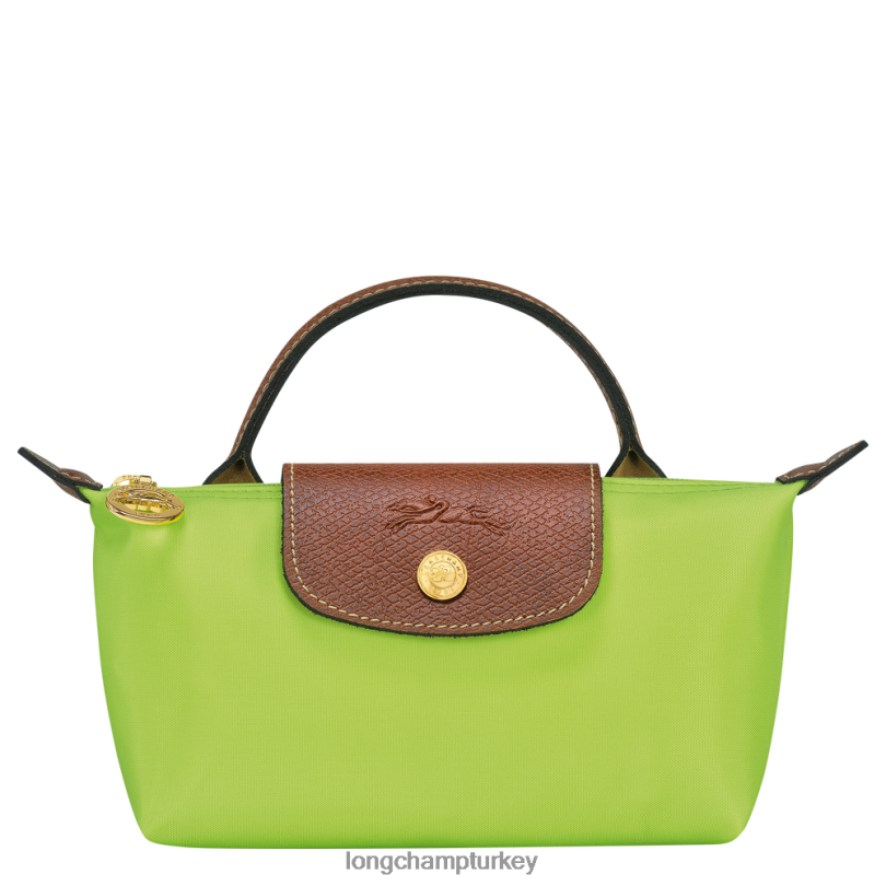 Longchamp deri ürünleri yeşil ışık kadınlar le pliage orijinal saplı kese NJPBL663