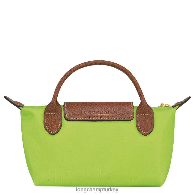 Longchamp deri ürünleri yeşil ışık kadınlar le pliage orijinal saplı kese NJPBL663