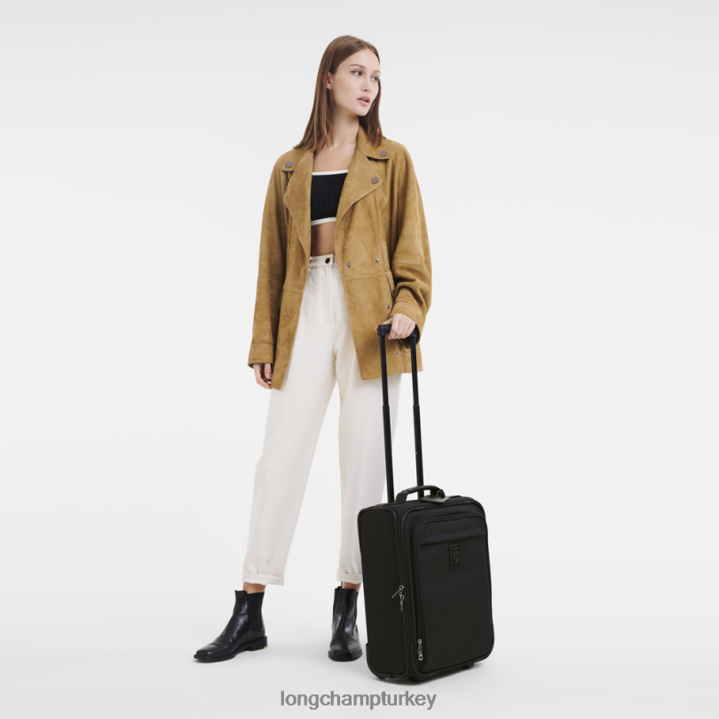 Longchamp çanta siyah kadınlar boxford bavul NJPBL846