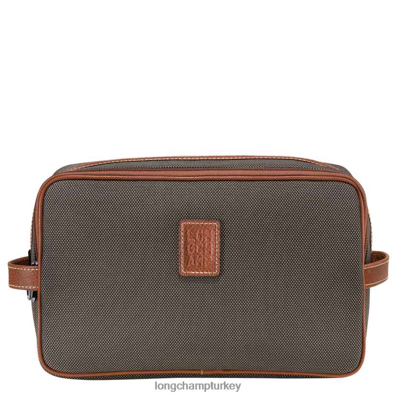 Longchamp çanta kahverengi kadınlar boxford tuvalet çantası NJPBL863