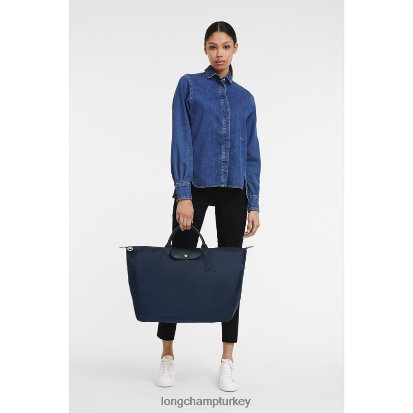 Longchamp çanta Donanma kadınlar le pliage yeşil seyahat çantası NJPBL790