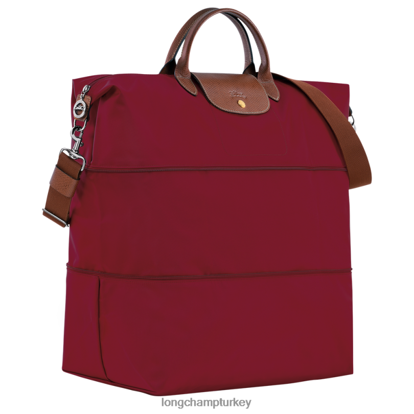 Longchamp çanta kırmızı kadınlar le pliage orijinal seyahat çantası genişletilebilir NJPBL820