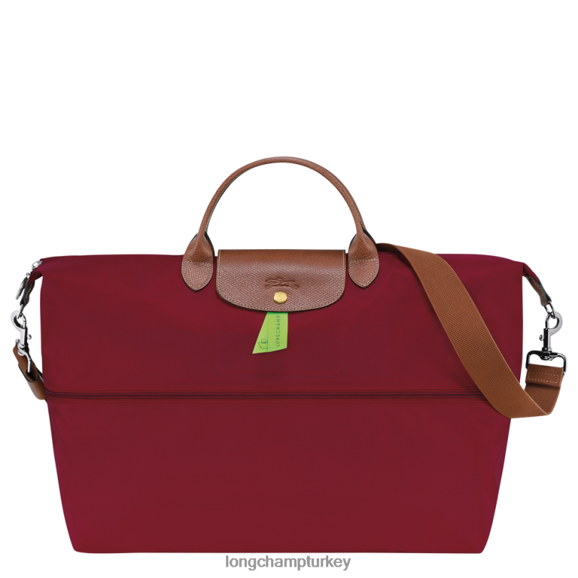 Longchamp çanta kırmızı kadınlar le pliage orijinal seyahat çantası genişletilebilir NJPBL820