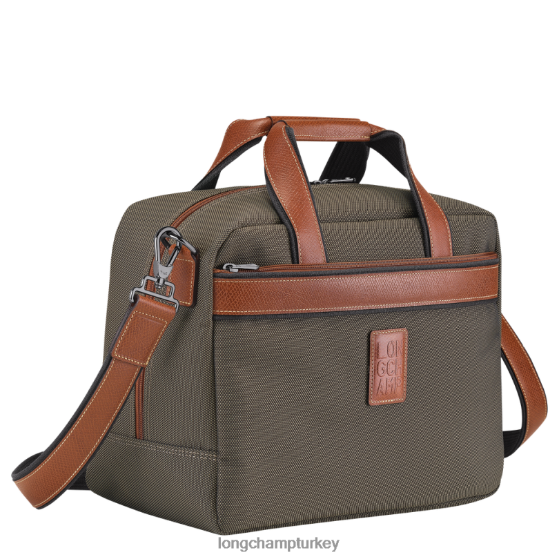 Longchamp çanta kahverengi kadınlar boxford seyahat çantası NJPBL775