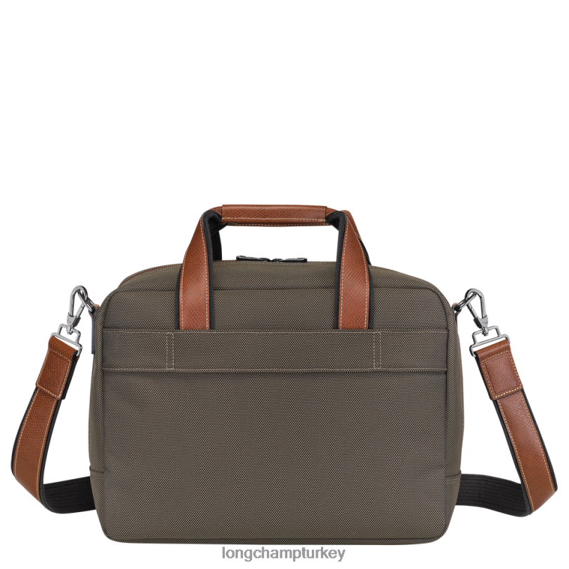 Longchamp çanta kahverengi kadınlar boxford seyahat çantası NJPBL775