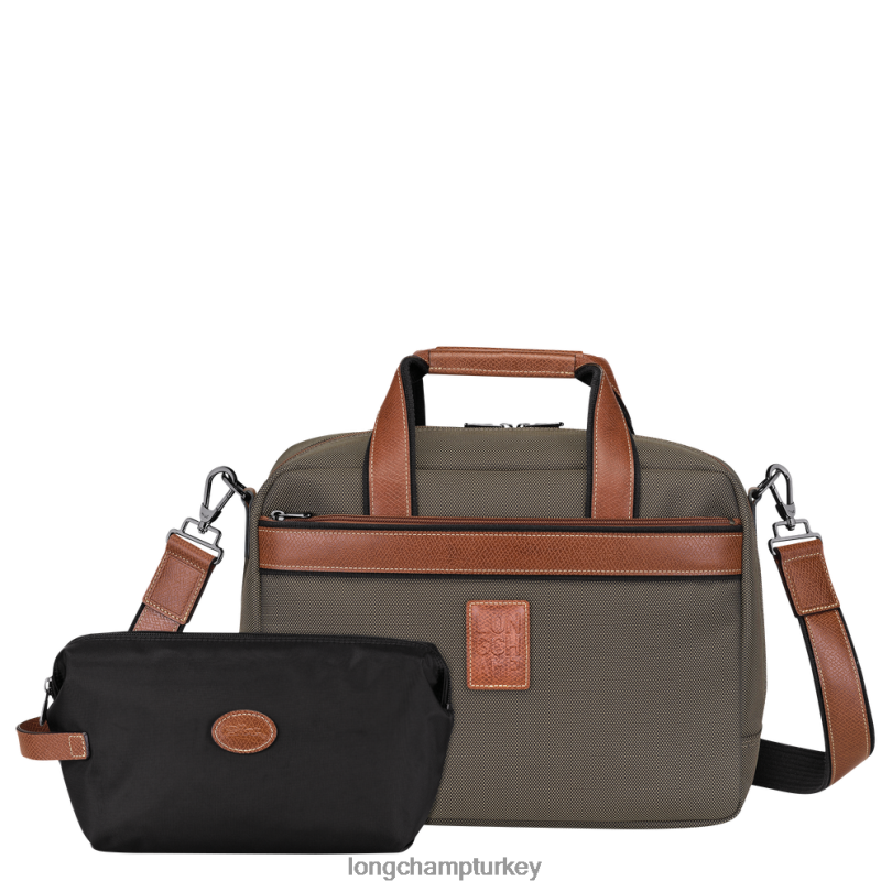 Longchamp çanta kahverengi kadınlar boxford seyahat çantası NJPBL775