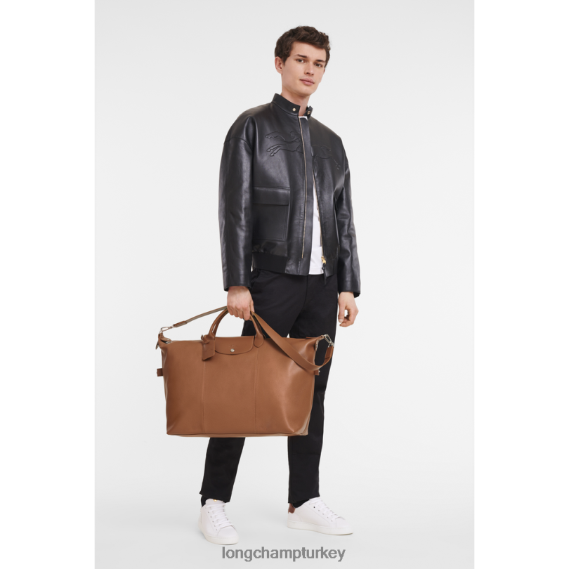 Longchamp çanta karamel kadınlar le foulonne seyahat çantası NJPBL829