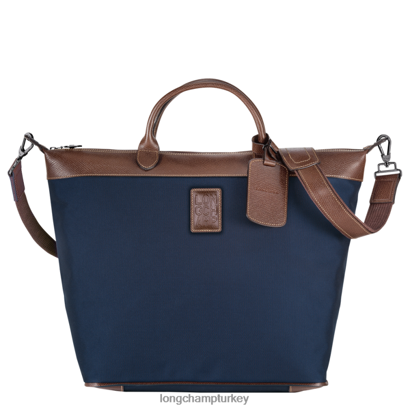 Longchamp çanta mavi kadınlar boxford seyahat çantası NJPBL764