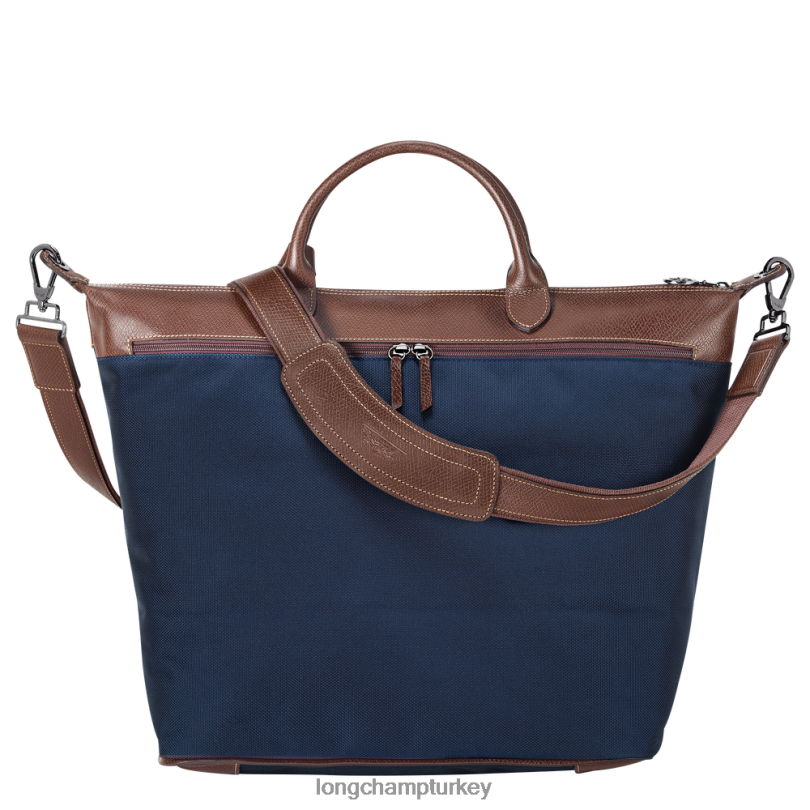 Longchamp çanta mavi kadınlar boxford seyahat çantası NJPBL764