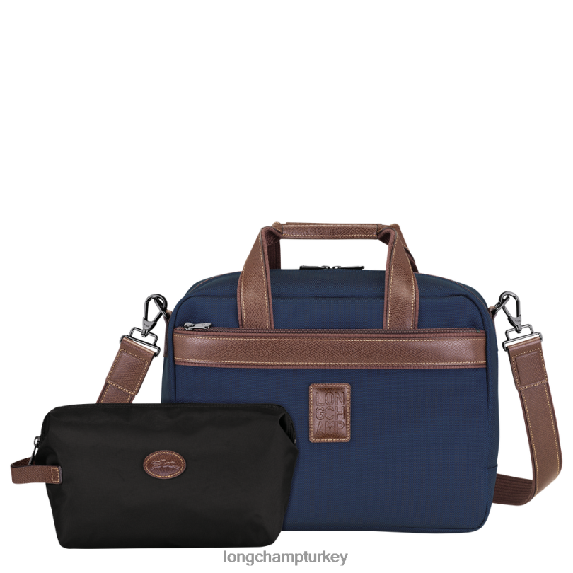 Longchamp çanta mavi kadınlar boxford seyahat çantası NJPBL776