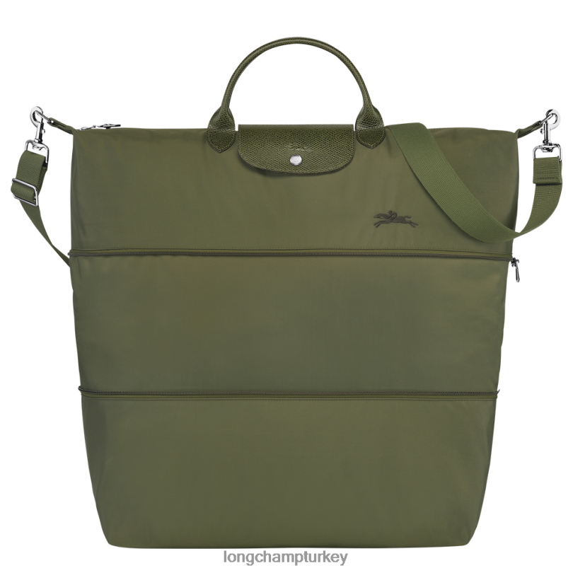 Longchamp çanta orman kadınlar le pliage yeşil seyahat çantası genişletilebilir NJPBL801