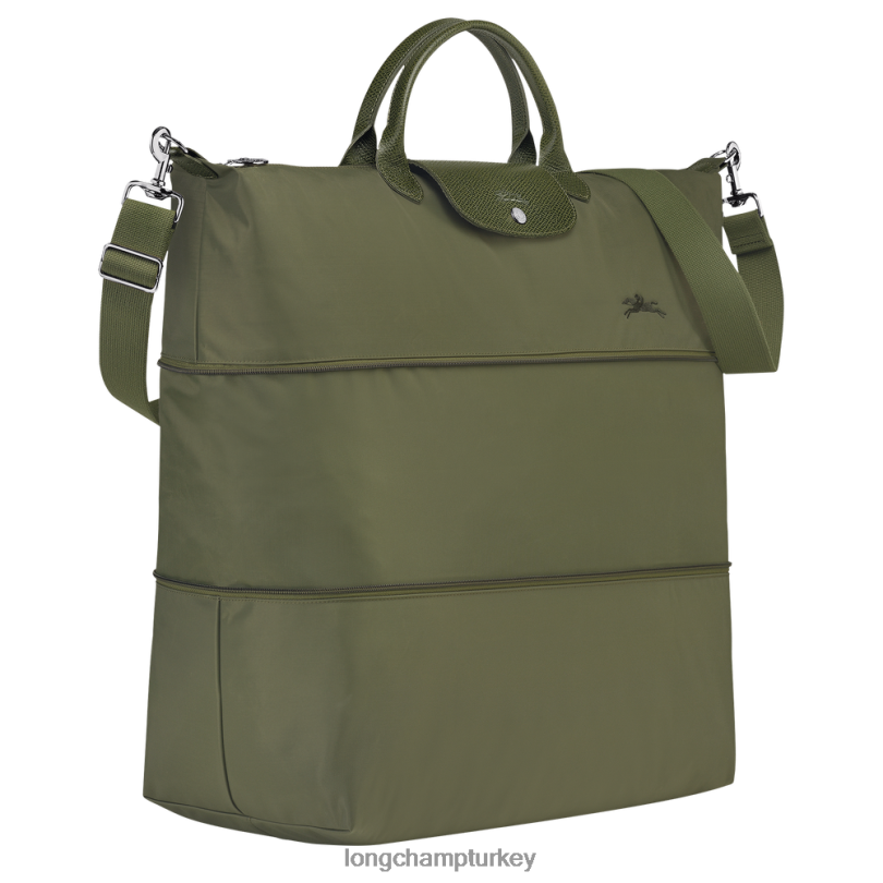 Longchamp çanta orman kadınlar le pliage yeşil seyahat çantası genişletilebilir NJPBL801