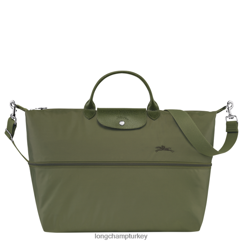 Longchamp çanta orman kadınlar le pliage yeşil seyahat çantası genişletilebilir NJPBL801