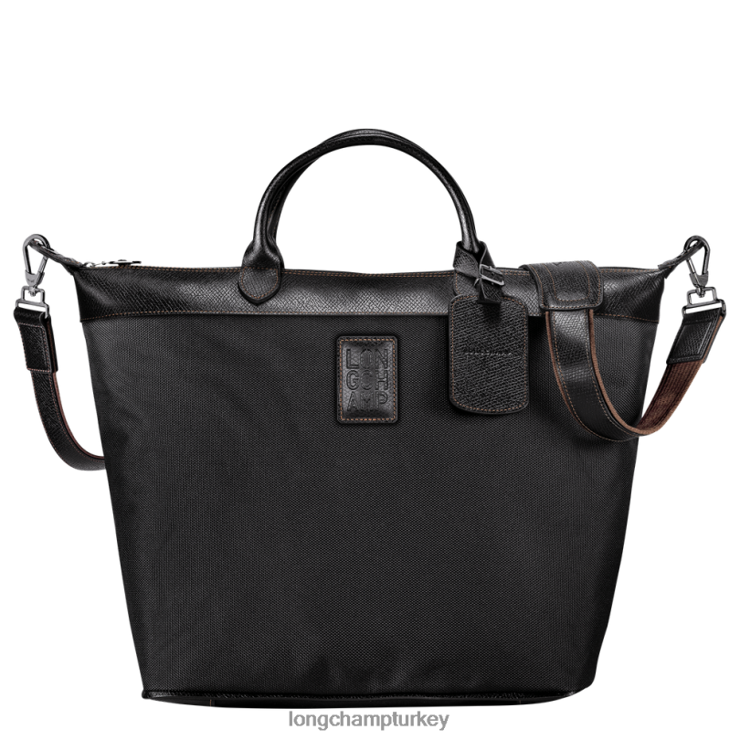 Longchamp çanta siyah kadınlar boxford seyahat çantası NJPBL762