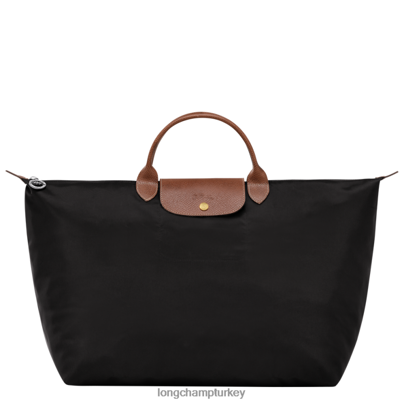 Longchamp çanta siyah kadınlar le pliage orijinal seyahat çantası NJPBL805