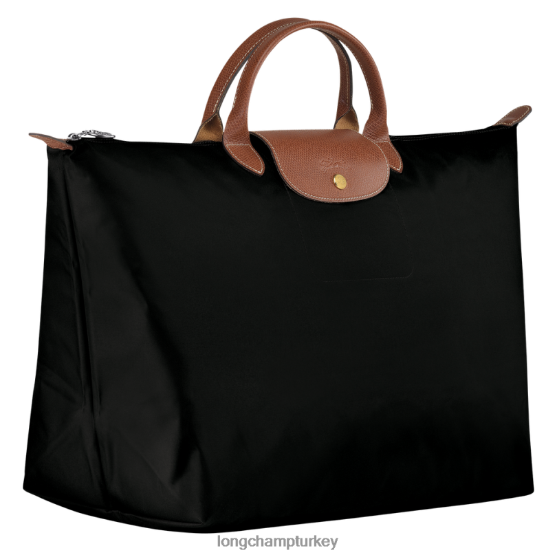 Longchamp çanta siyah kadınlar le pliage orijinal seyahat çantası NJPBL805