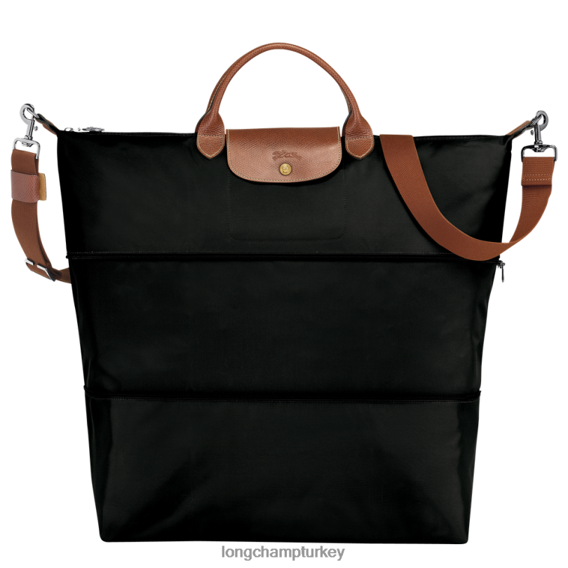 Longchamp çanta siyah kadınlar le pliage orijinal seyahat çantası genişletilebilir NJPBL819