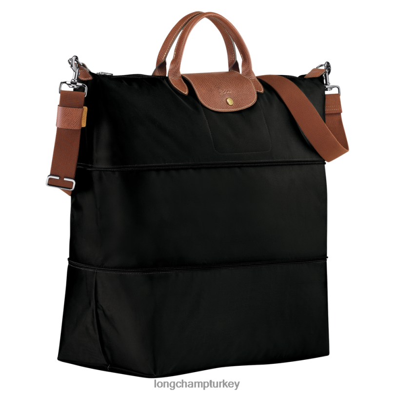 Longchamp çanta siyah kadınlar le pliage orijinal seyahat çantası genişletilebilir NJPBL819