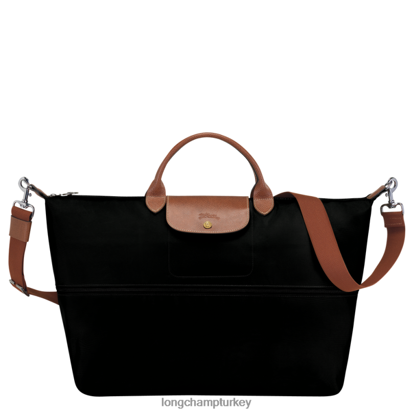 Longchamp çanta siyah kadınlar le pliage orijinal seyahat çantası genişletilebilir NJPBL819